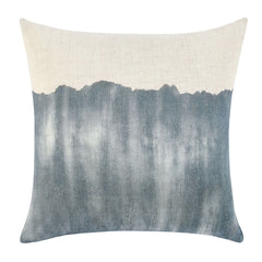 Cora - TL Pillow - Natural / Denim Blue