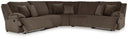 Top Tier - 5 Piece Reclining Sectional
