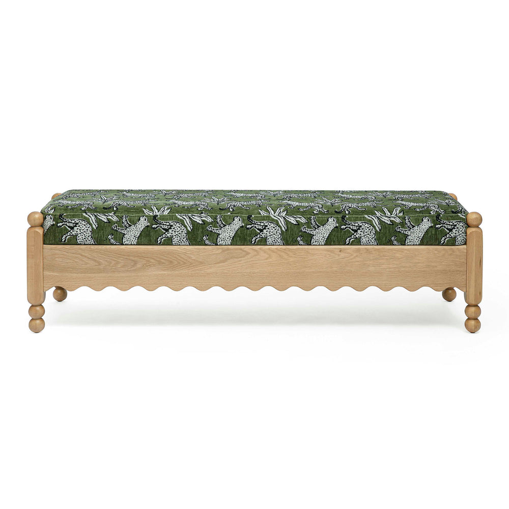 Thelma - Leopard Jacquard Bench