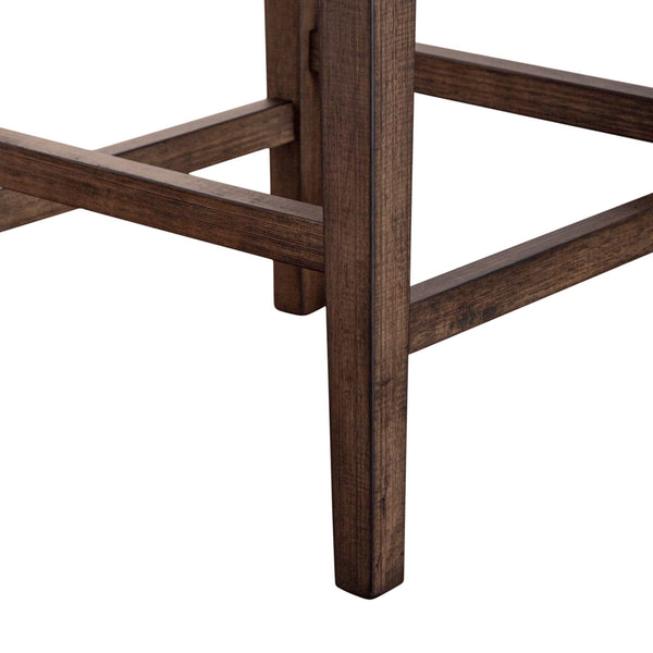 Arrowcreek - Upholstered Console Stool - Weathered Stone