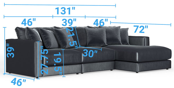 Remington - Modular Sofa - Slate
