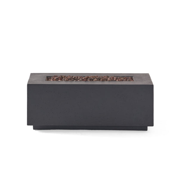 Contemporary Outdoor 40, 000 Btu Propane Fire Pit - Dark Gray