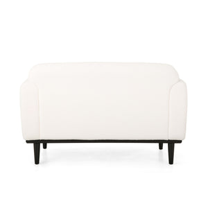 Sway - Upholstered Loveseat With Wood Legs And Round Arms