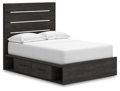 Hollivern - Panel Bed With Storage
