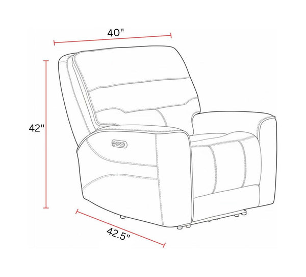 Lawson - Power Zero Gravity Recliner P2 - Sydney Brunette