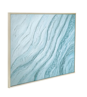 Framed Canvas Tidal Drift - Silver