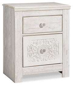 Paxberry - Two Drawer Night Stand - Whitewash