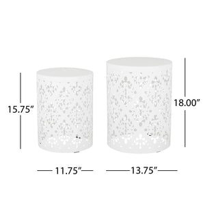 Outdoor Metal Modern Design End Table