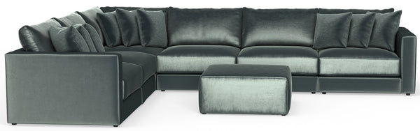 Remington - Modular Sofa And Cocktail Ottoman - Pine