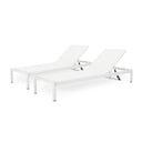 Outdoor Patio Chaise Lounge With 5 Reclining Positions