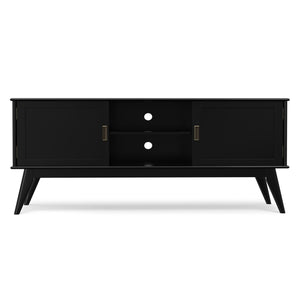 Draper - Handcrafted Mid Century Low TV Media Stand