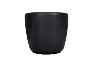 Barolo - 100% Italian Leather Swivel Club Chair (Set of 2)