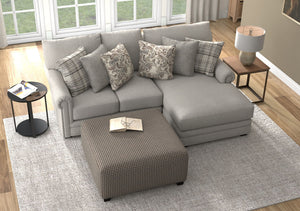 Livingston - Sectional With Comfort Coil Seating, 40" Cocktail Ottoman And Accent Pillows Included