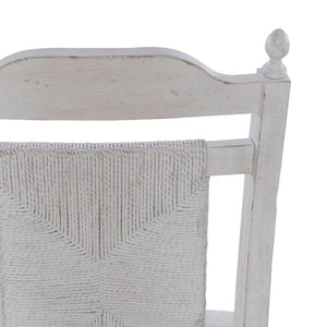 River Place - Panel Back Side Chair - Riverstone White & Tobacco