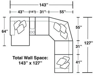 Rockport - Reclining Sectional