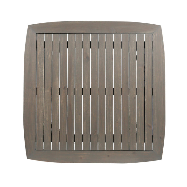 Modern Indoor Square Acacia Wood Dining Table With Toothpick Leg Design