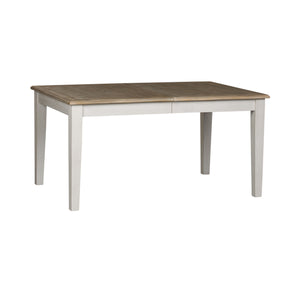 Summerville - Rectangular Leg Table - Soft White Wash / Wirebrushed Gray