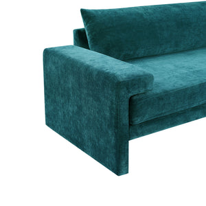 Upholstered 3 Seater Sofa With Wide Armrests