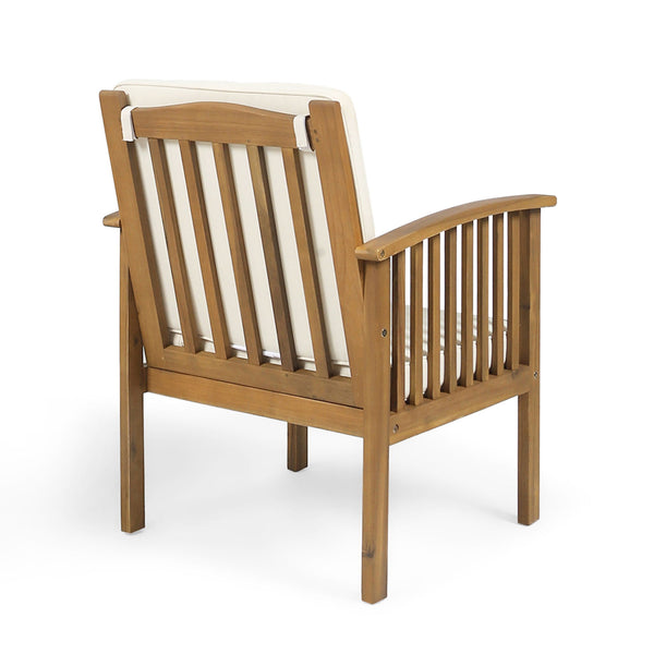 Casa - Acacia Club Chair Coastal Classic Outdoor Seating, Waterproof Fabric