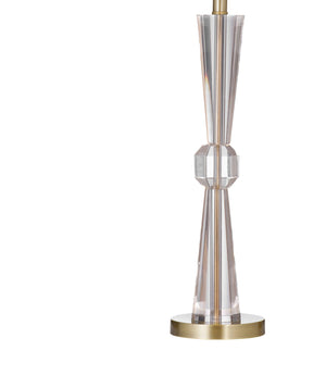 Devon - Table Lamp - Clear / Brushed Gold