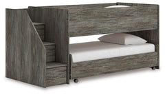 Frandern - Twin Over Twin Loft Bed - Gray