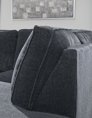 Altari - Right Arm Facing Corner Chaise With Sleeper 2 Pc Sectional - Slate