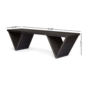Metropol - Bench - Dark Gray