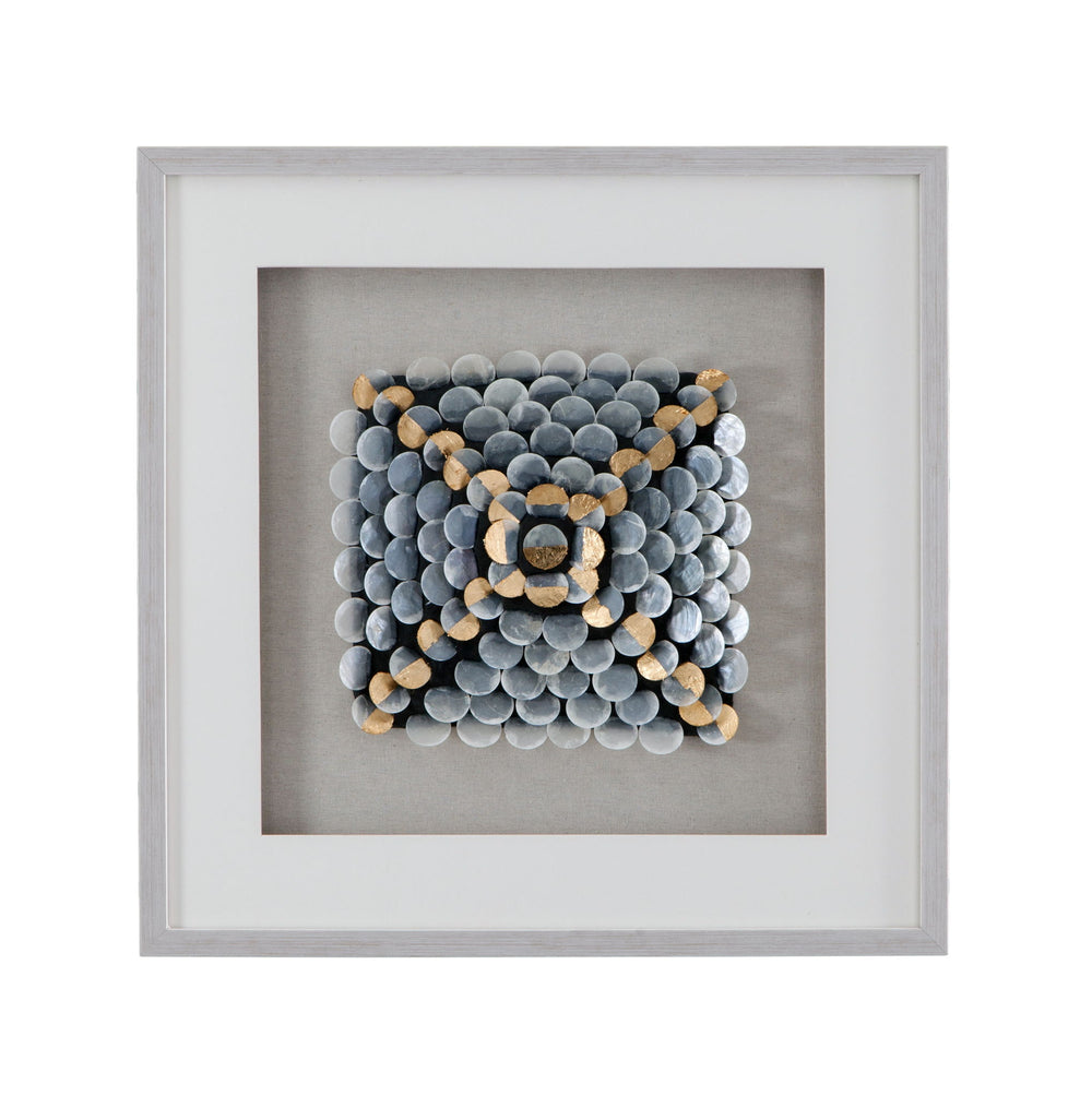 Roselle Canvas Art - Pearl Silver