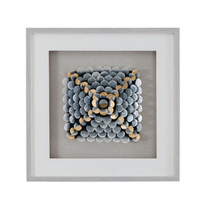 Roselle Canvas Art - Pearl Silver