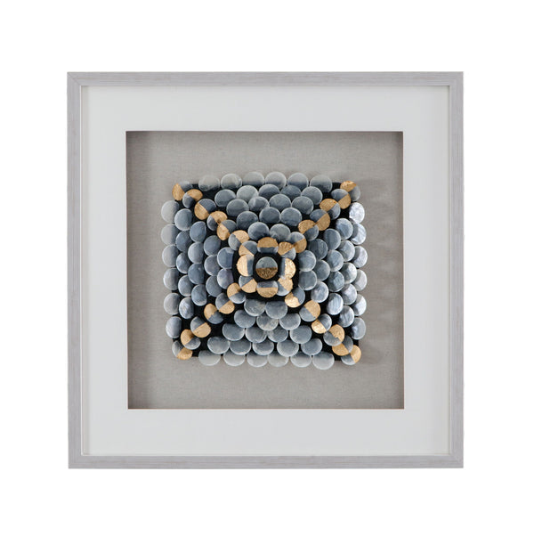 Roselle Canvas Art - Pearl Silver