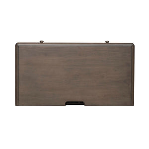 Ivy Hollow - 3 Drawer Bedside Chest With Charging Station - Weathered Linen / Dusty Taupe