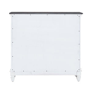 Allyson Park - Accent Hall Console - Wirebrushed White / Charcoal