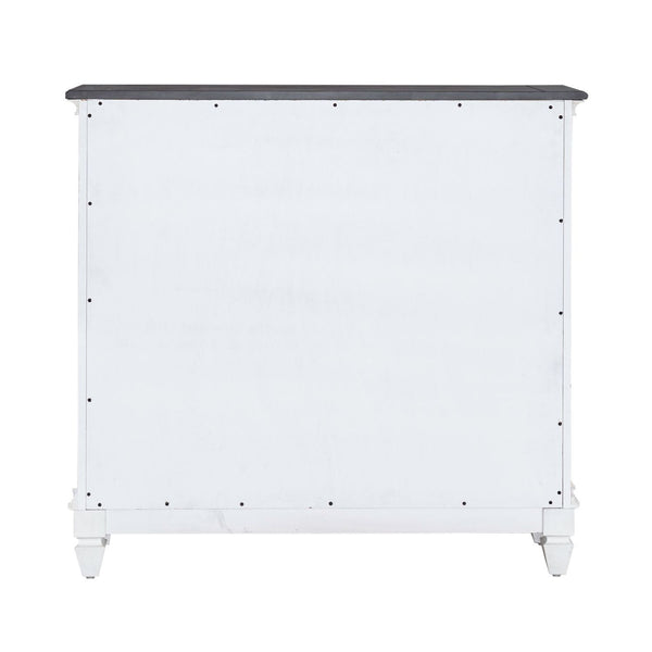 Allyson Park - Accent Hall Console - Wirebrushed White / Charcoal