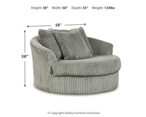 Lindyn - Oversized Swivel Accent Chair