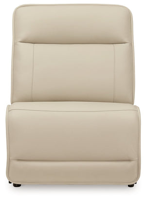 Double Deal - 4-Piece Power Reclining Sectional - Almond