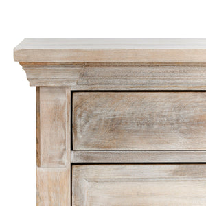 Adelaide - 3 Drawer Nightstand - Natural Cream Wash