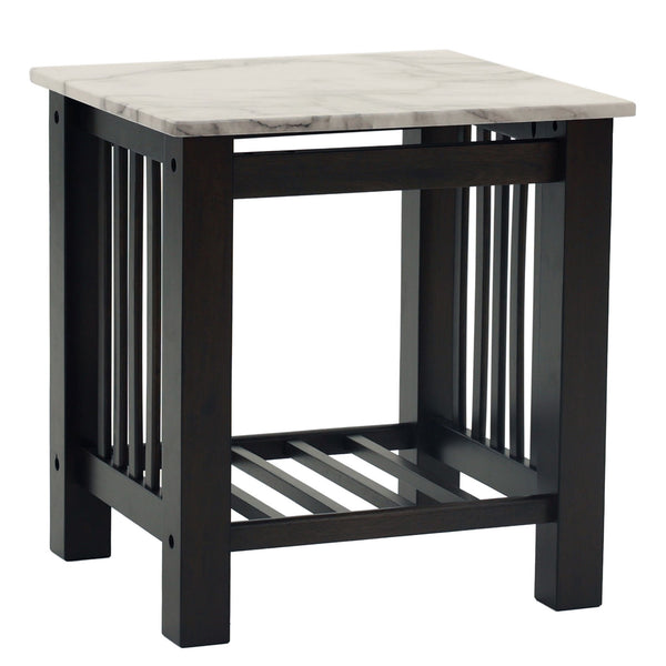 3 Piece Occasional Table Set, 1 Coffee Table And 2 End Tables, Open Storage Design - Walnut