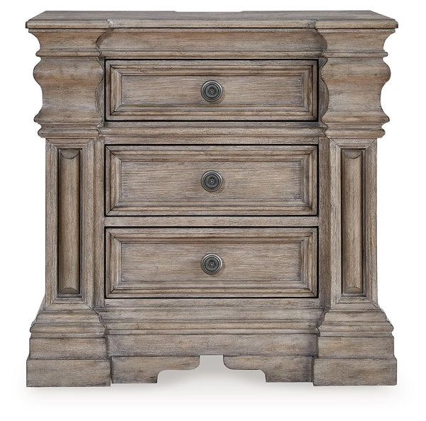 Blairhurst - Three Drawer Night Stand - Light Grayish Brown