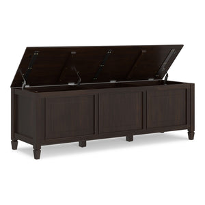 Connaught - Large Storage Bench Trunk - Dark Brown