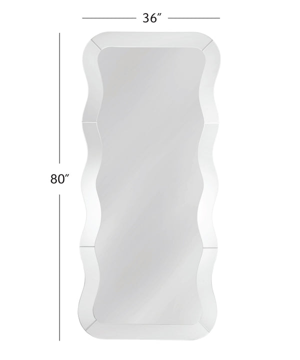 Wave - Floor Mirror - White
