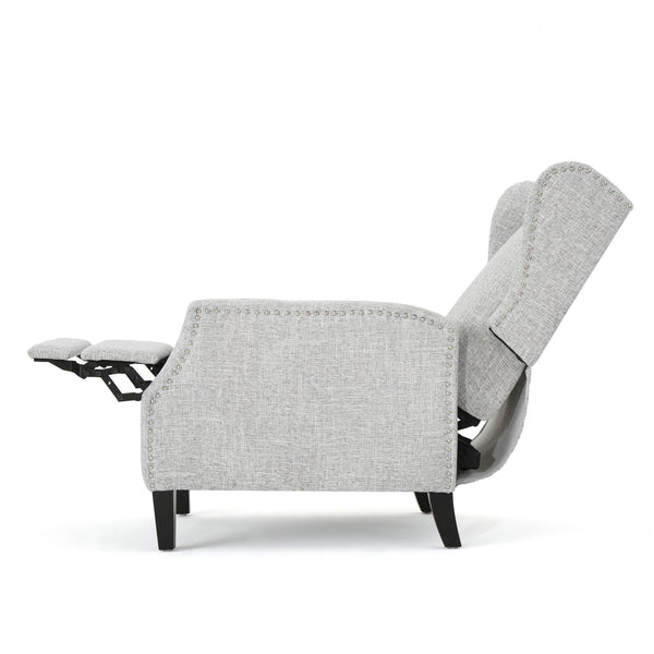 Westeros Wing Back Fabric Upholstered Recliner