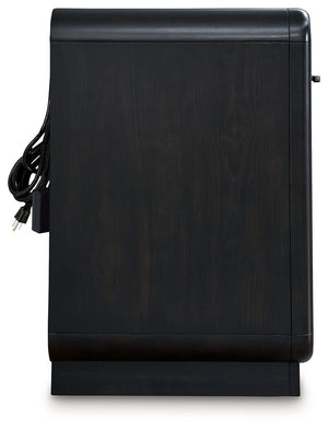 Rowanbeck - One Drawer Night Stand - Black