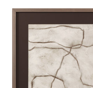 Conversations In The Present Framed Print - Gray / Off White