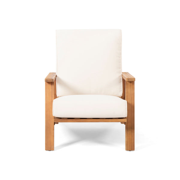 Outdoor Club Chair, Patio Lounge Chair With Removable Cushion