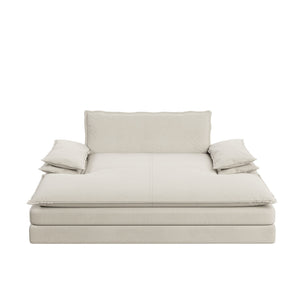 Modern Oversized Double Chaise Lounge Chair