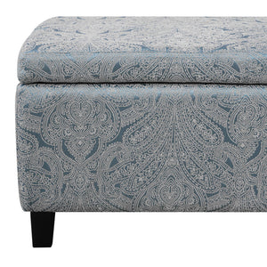 Indoor Storage Ottoman Bench With Hidden Storage - Pattern