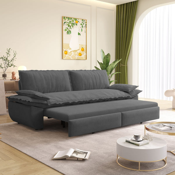 Queen Pull Out Bed, 3 In 1 Convertible Sleeper Sofa