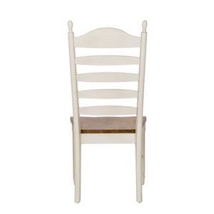 Springfield - Ladder Back Side Chair - Honey & Cream