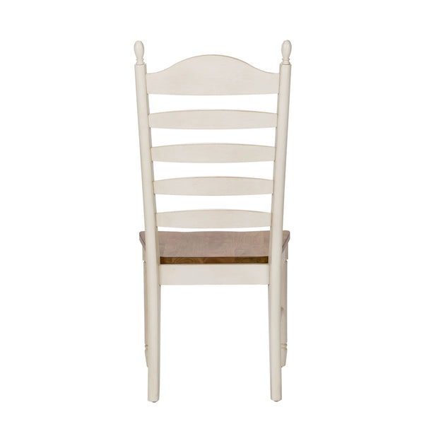 Springfield - Ladder Back Side Chair - Honey & Cream