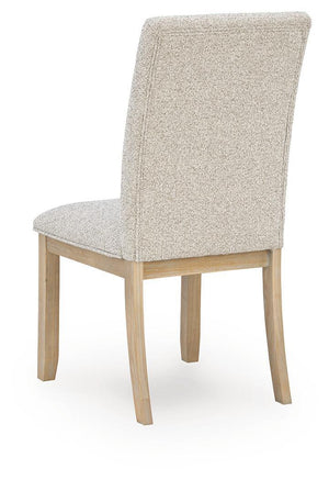Lasinger - 5 Pc. - Dining Table And 4 Upholstered Side Chairs - Light Brown